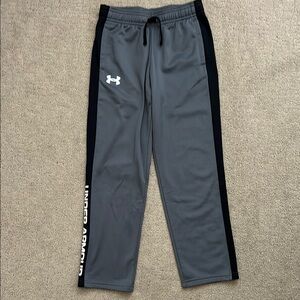 Under Armour Kids Gray and Black Sweatpants